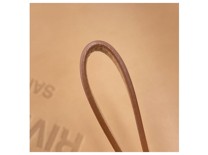 Borsa a pochette in pelle Yves Saint Laurent Rive Gauche Beige - vista 14