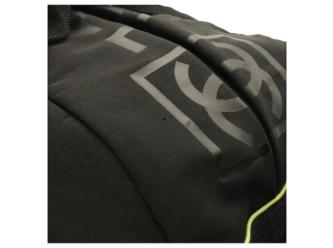 Borsa Boston Chanel Sport Line Nero Giallo - vista 5