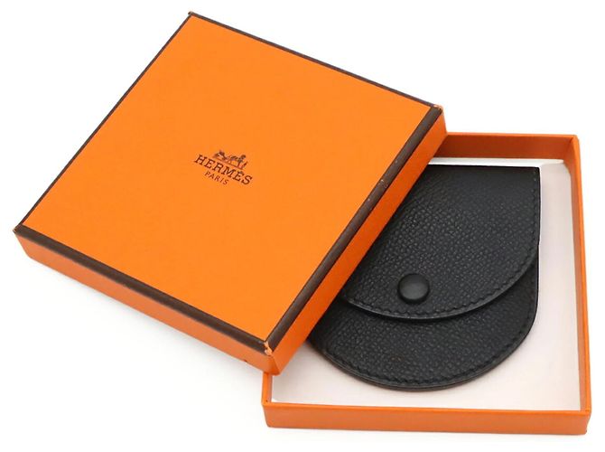 Hermès Monedero Hermes de piel Epsom Negro - vista 10