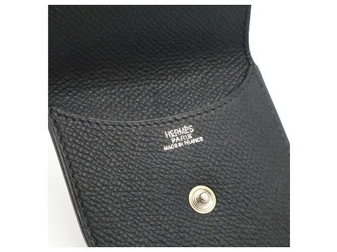 Hermès Monedero Hermes de piel Epsom Negro - vista 9