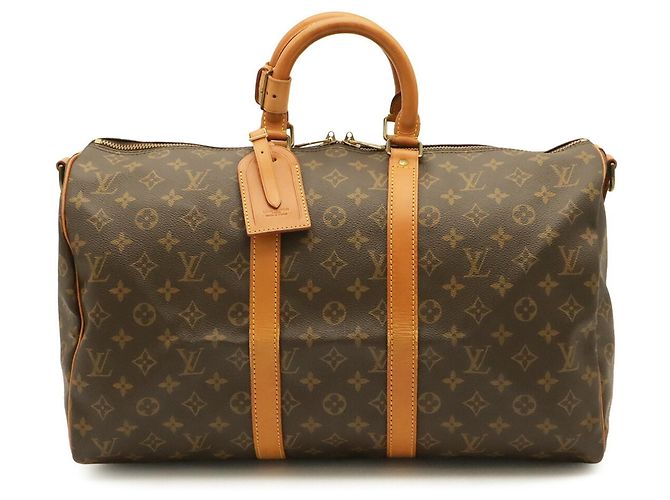 Louis Vuitton Monogram Keepall Bandoulière 45 Brown - view 2