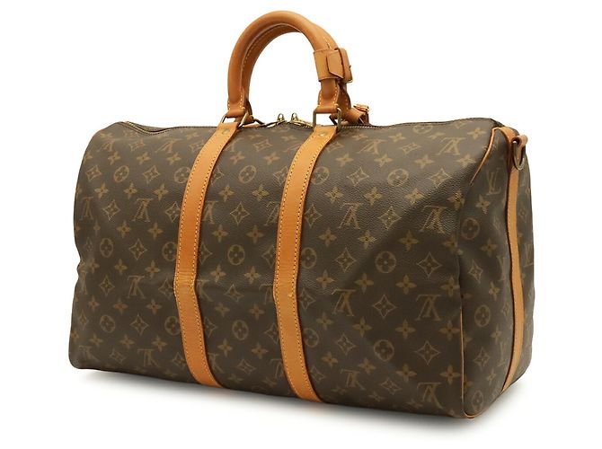 Louis Vuitton Monogram Keepall Bandoulière 45 Brown - view 3