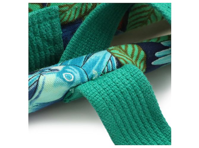Hermès HERMES Large Tote Bag/Shoulder Bag Blue Green - view 7