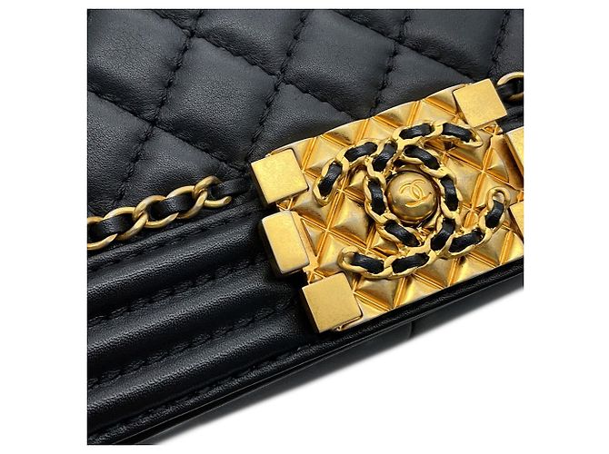 Chanel Boy Chanel Handtasche Schwarz - Ansicht 7