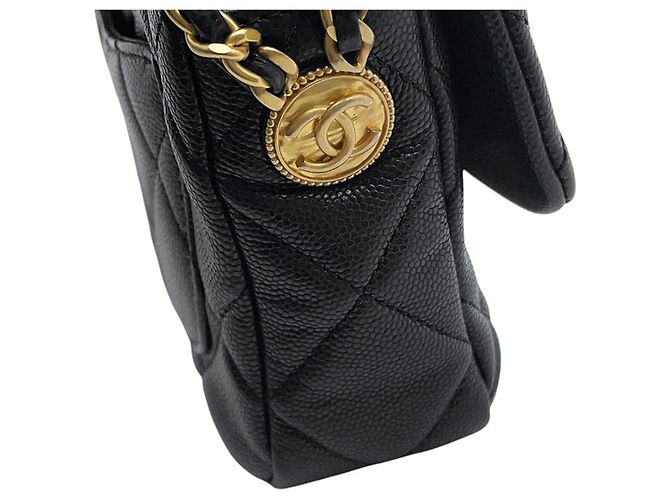 Borsa a tracolla Chanel Matelassé Nera Nero - vista 14