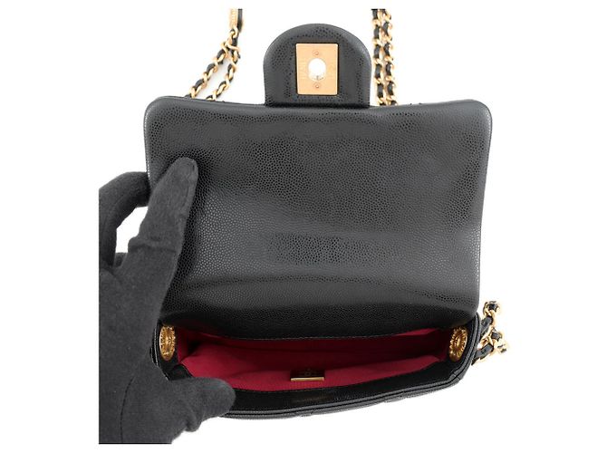 Borsa a tracolla Chanel Matelassé Nera Nero - vista 5