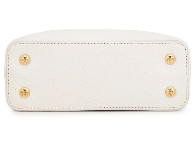 Borsa Louis Vuitton Capucines MINI Bianco - vista 3