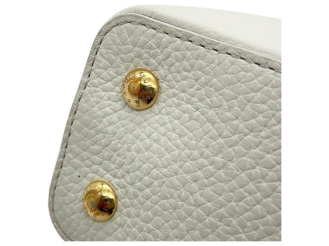 Borsa Louis Vuitton Capucines MINI Bianco - vista 9