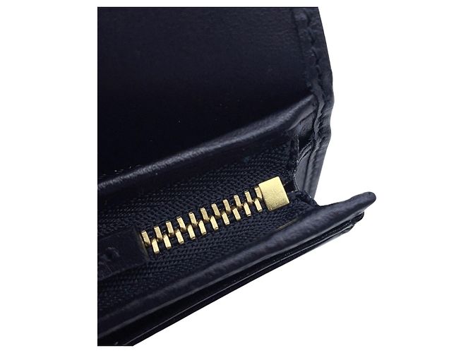 Gucci Bi-fold Wallet Horsebit 1955 Compact Beige Marineblau - Ansicht 11
