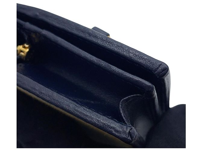 Gucci Bi-fold Wallet Horsebit 1955 Compact Beige Marineblau - Ansicht 9