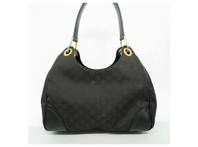 Bolsa de Ombro Gucci GG Nylon Preto - vista 10