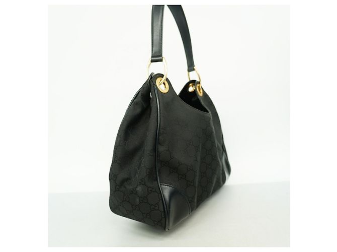 Bolsa de Ombro Gucci GG Nylon Preto - vista 2