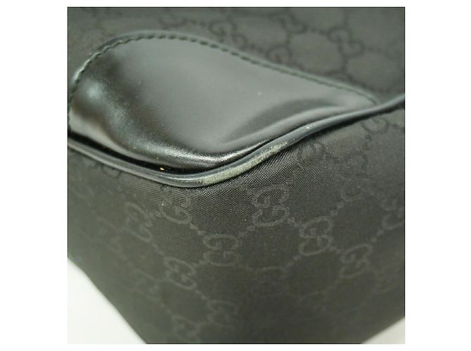 Bolsa de Ombro Gucci GG Nylon Preto - vista 6