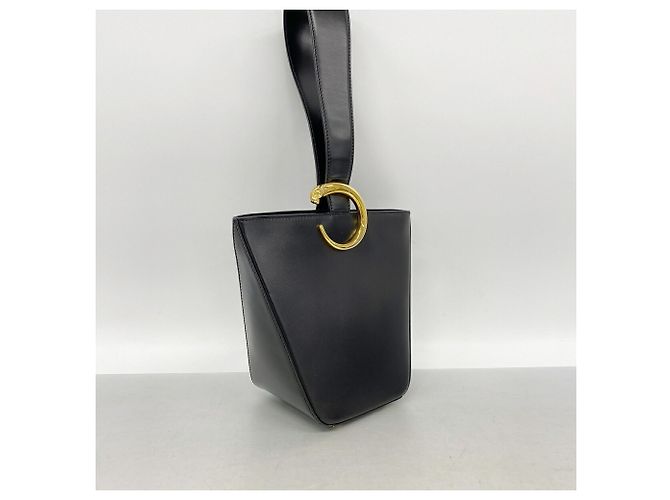 Sac à main en cuir Cartier Panthère Noir - vue 2