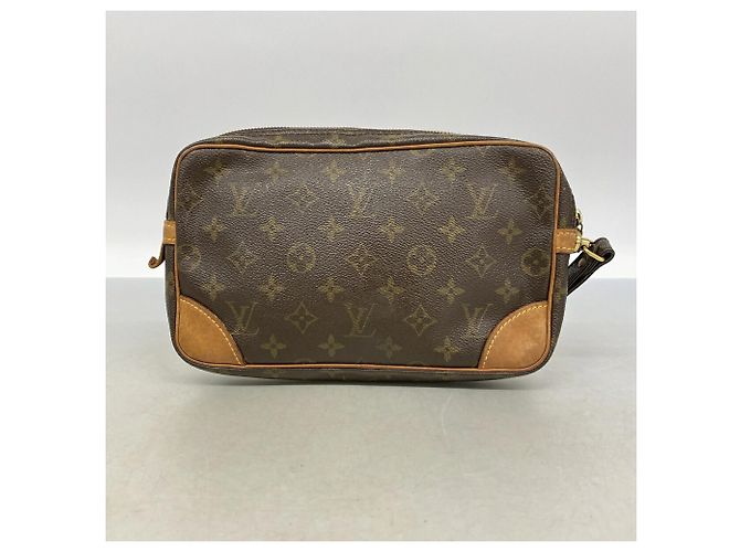 Borsa a pochette Louis Vuitton Monogram Marly Dragonne GM Marrone - vista 8