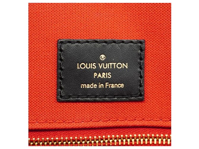 Sac cabas Louis Vuitton Monogram Giant Reverse OnTheGo GM Marron - vue 5