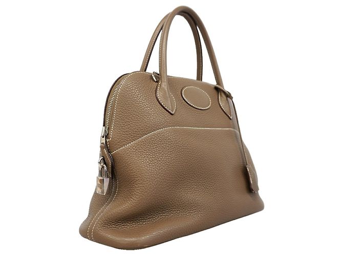 Hermès Sac à main Hermes Bolide 31 Taupe - vue 2