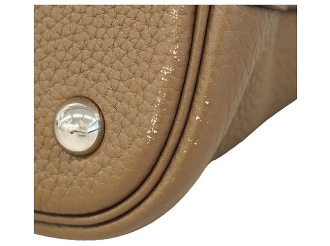 Hermès Sac à main Hermes Bolide 31 Taupe - vue 6