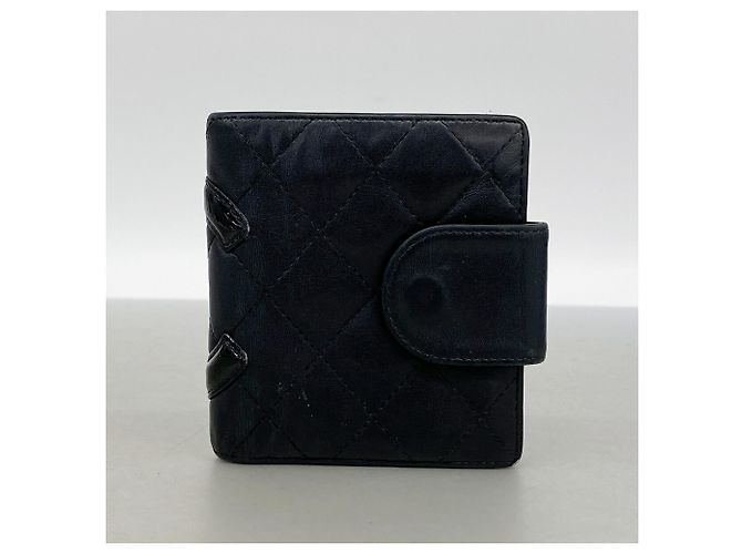Carteira Chanel Cambon em pele de cordeiro Preto - vista 9