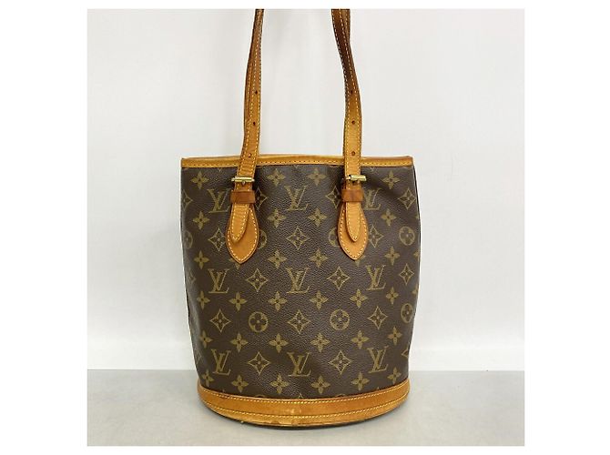 Louis Vuitton Monogram Bucket PM Tote Bag Braun - Ansicht 12