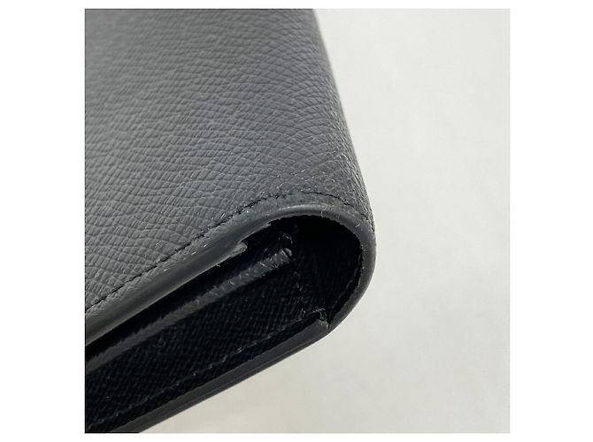 Louis Vuitton Taiga Portefeuille Brazza Long Wallet Preto - vista 5