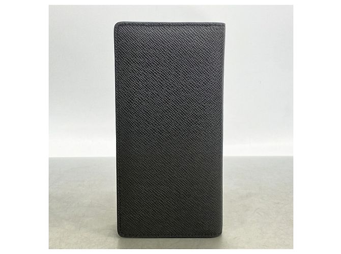 Louis Vuitton Taiga Portefeuille Brazza Long Wallet Preto - vista 6