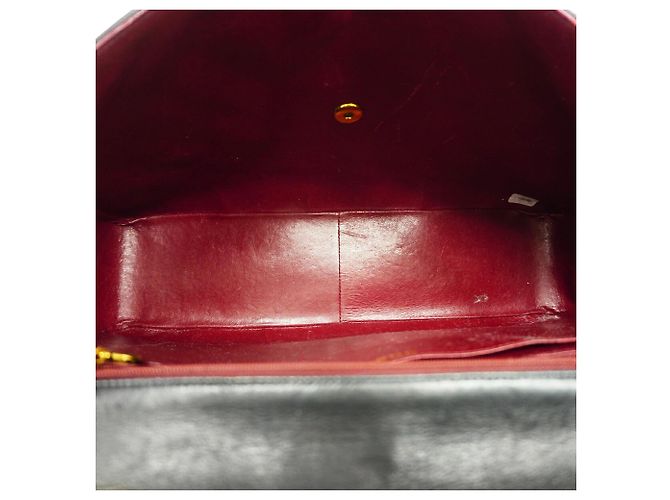 Sac à épaule Chanel en agneau noir - vue 4