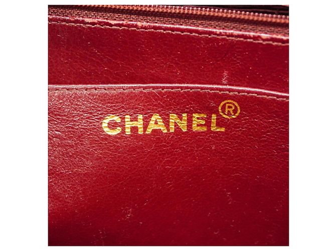Sac à épaule Chanel en agneau noir - vue 5