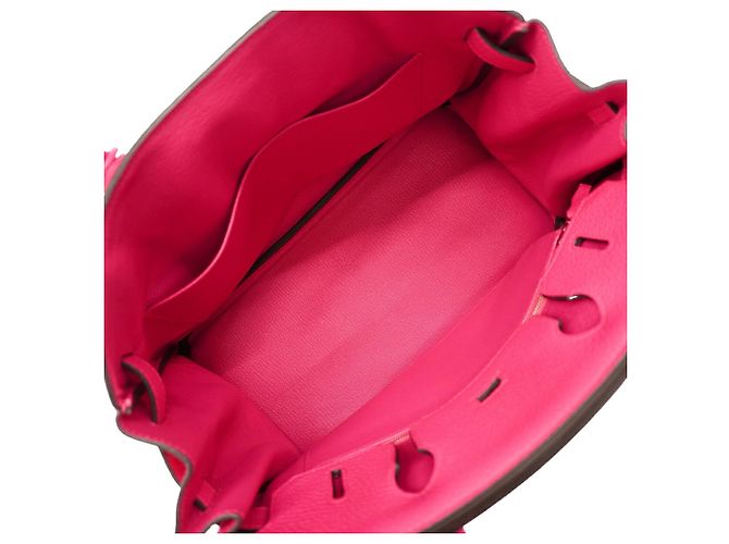 Hermès Sac à main Hermes Birkin 30 en Rose Shocking - vue 4