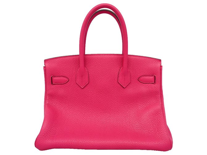 Hermès Sac à main Hermes Birkin 30 en Rose Shocking - vue 9