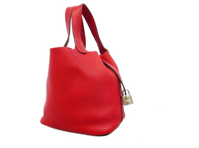 Hermès Borsa Hermes Picotin Lock PM Rosso - vista 2