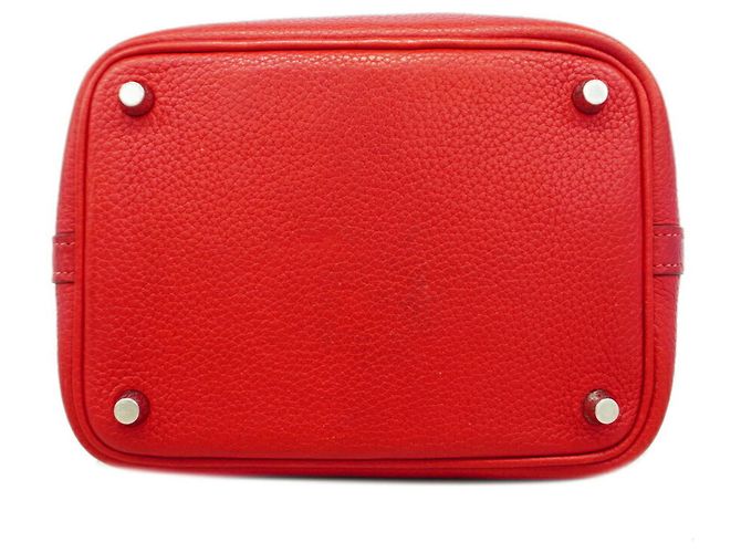 Hermès Borsa Hermes Picotin Lock PM Rosso - vista 3