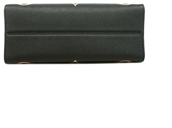 Borsa Tote Louis Vuitton Monogram Empreinte Bicolor OnTheGo MM Nero Beige - vista 3