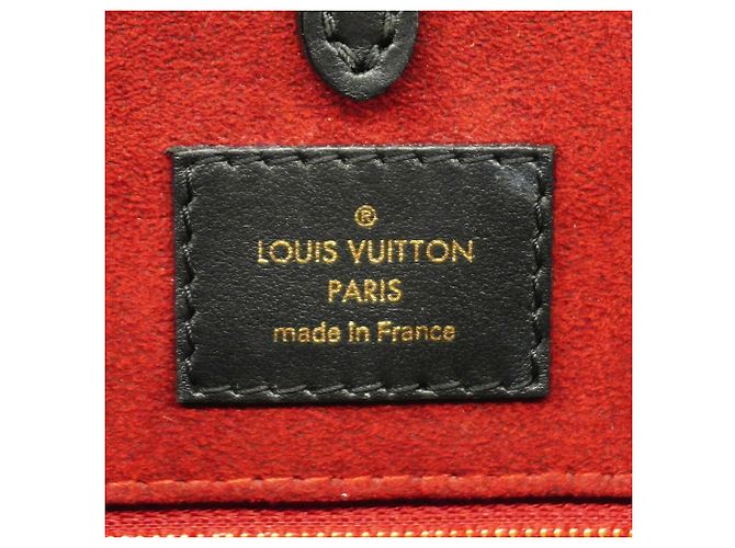 Borsa Tote Louis Vuitton Monogram Empreinte Bicolor OnTheGo MM Nero Beige - vista 5