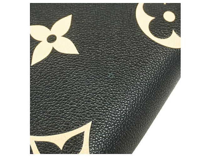 Borsa Tote Louis Vuitton Monogram Empreinte Bicolor OnTheGo MM Nero Beige - vista 9