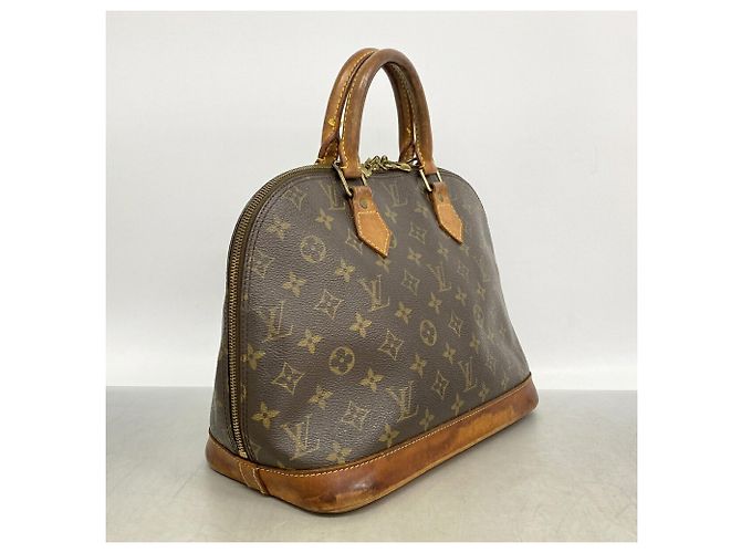 Louis Vuitton Alma Monogram Handtasche Braun - Ansicht 2
