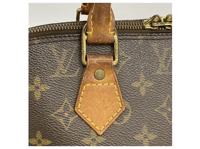 Louis Vuitton Alma Monogram Handtasche Braun - Ansicht 9