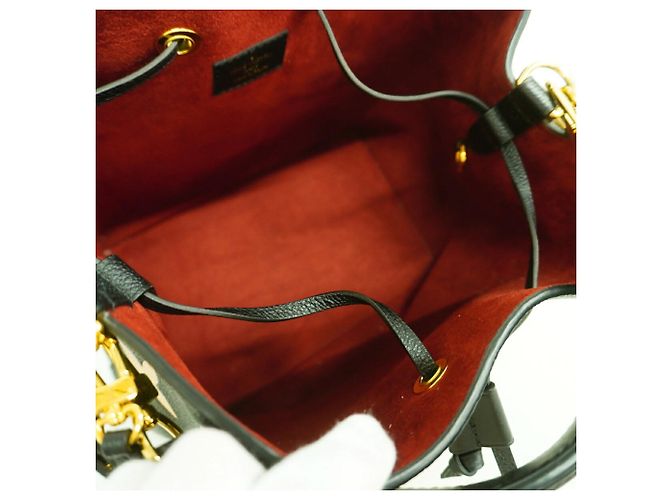 Néonoé Borsa Louis Vuitton Monogram Empreinte Bicolor NeoNoe MM Nero Beige - vista 4