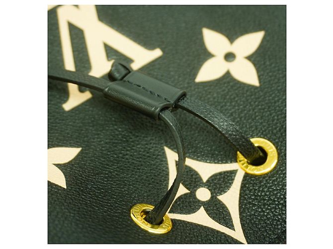 Néonoé Borsa Louis Vuitton Monogram Empreinte Bicolor NeoNoe MM Nero Beige - vista 9