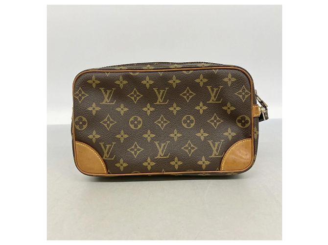 Borsa a pochette Louis Vuitton Monogram Marly Dragonne GM Marrone - vista 10