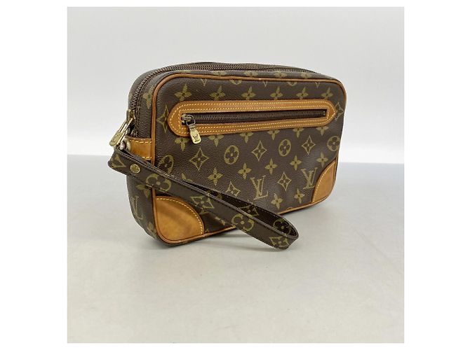 Borsa a pochette Louis Vuitton Monogram Marly Dragonne GM Marrone - vista 2
