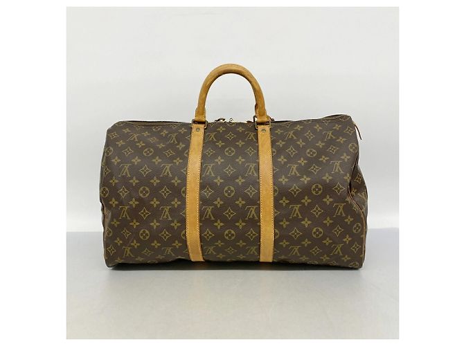 Bolsa Louis Vuitton Boston Monogram Keepall 50 Marrom - vista 11