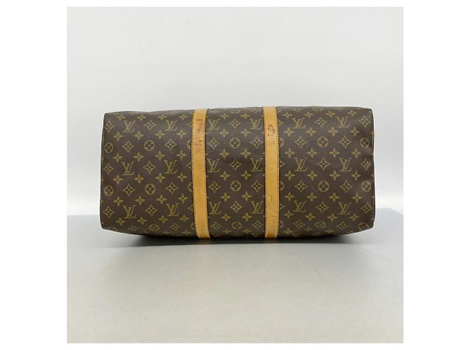 Bolsa Louis Vuitton Boston Monogram Keepall 50 Marrom - vista 3