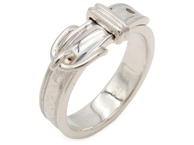 Ring Hermès Anello Hermes Motivo Cintura Argento - vista 2