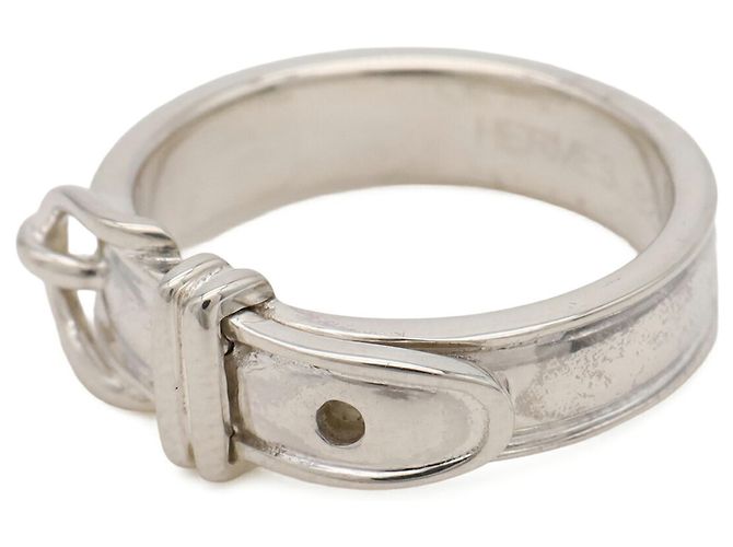 Ring Hermès Anello Hermes Motivo Cintura Argento - vista 3