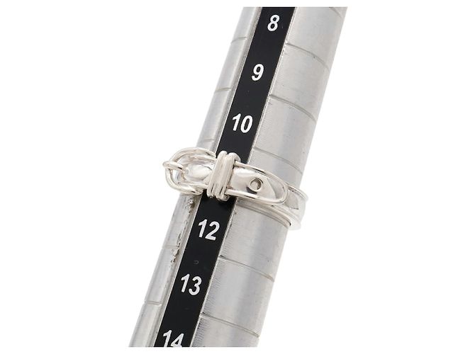 Ring Hermès Anello Hermes Motivo Cintura Argento - vista 7
