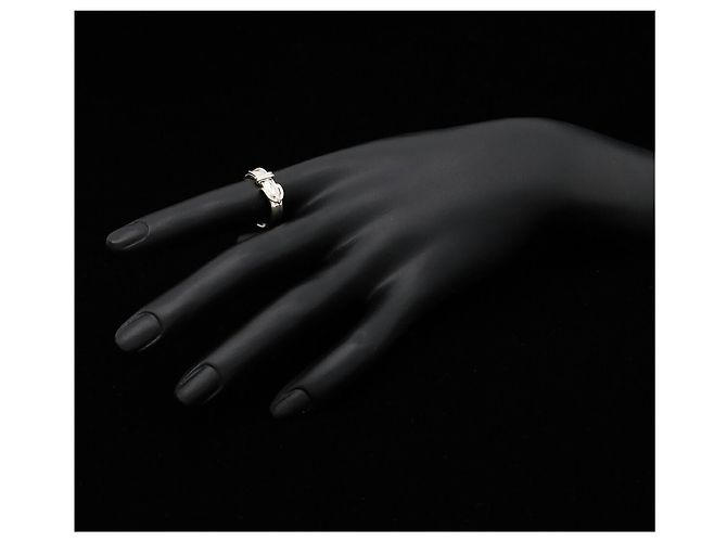 Ring Hermès Anello Hermes Motivo Cintura Argento - vista 8