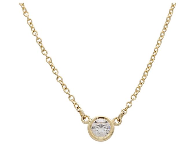 Autre Marque Collana Tiffany & Co. Elsa Peretti Diamond By the Yard D'oro - vista 2