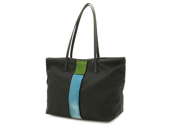 Bolso Tote Prada de velur con motivo de cinturón - vista 3