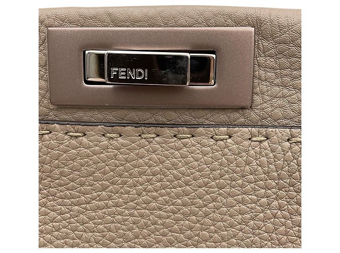 Borsa a mano in pelle Fendi Selleria Peekaboo - vista 12